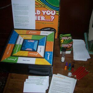 Zobmondo Would You Rather Board Game 2003 Almost Complete, missing 2 markers